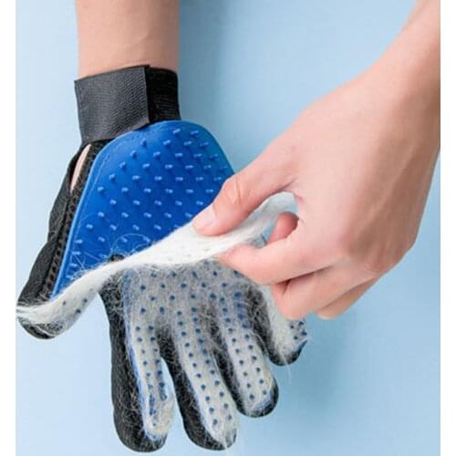 Pet Silicone Glove Dog Cats Deshedding Hair Gloves Dogs Grooming Brush Pets Removal Hairbrush Comb Bath Cleaning Supplies