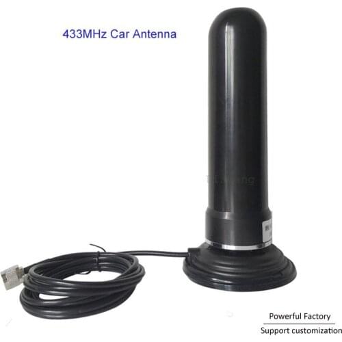 UHF Car Antenna Outdoor Fiberglass 40dBi 433Mhz Antenna with dia 110mm strong magnetic base 1pcs