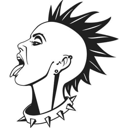 Personality Punk Girl Pattern Sticker Car Vinyl Window Bumper Car Door Art Decor Waterproof Cool Car Decal Stickers L491