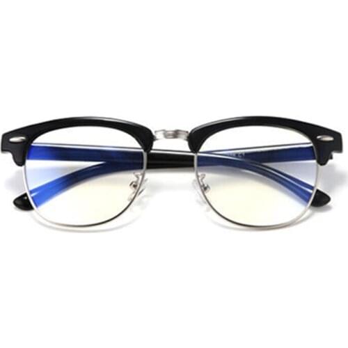 Rivets Blue Light Blocking Short Sighted Glasses Women Men Anti Blue Ray Myopia glasses Students Nearsighted Eyeglasses 0,-1~-6