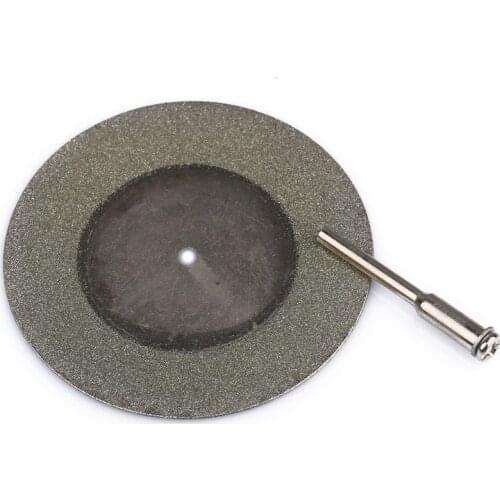 1 set Diamond Cutting Disc Mandrel Dremel Accessories Circular Saw Blade Electric Saw for Drill Steel Rotary Cutting Tool 60mm