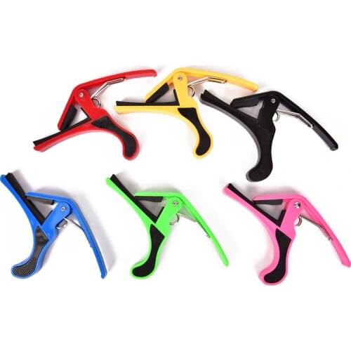 1PCS Acoustic Classic Guitar Capo For Tone Guitar Capo Quick Change Clamp Key 6 Colors