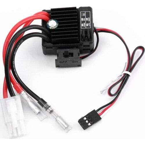 1060 Brushed ESC 60A 2-3S LiPo Waterproof Electric Speed Controller for RC 1/10th Touring Cars Buggies Trucks Rock Crawlers