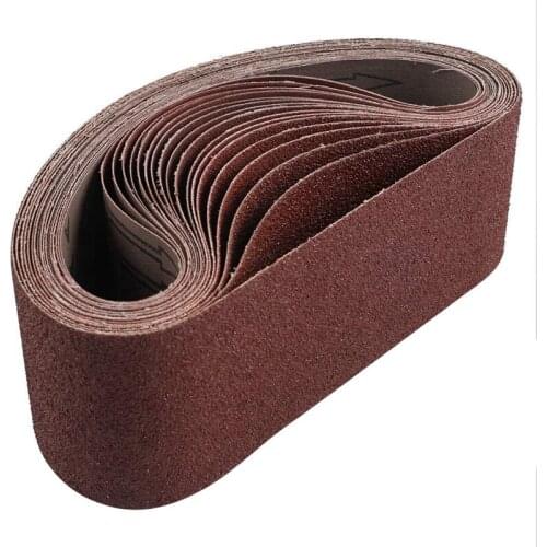 18 Pack Sanding Belts 3X21 Inches(75X53m) Aluminum Oxide Sanding Belt (3 Each of 60 80 120 180 240 400 Grits) for Belt Sander