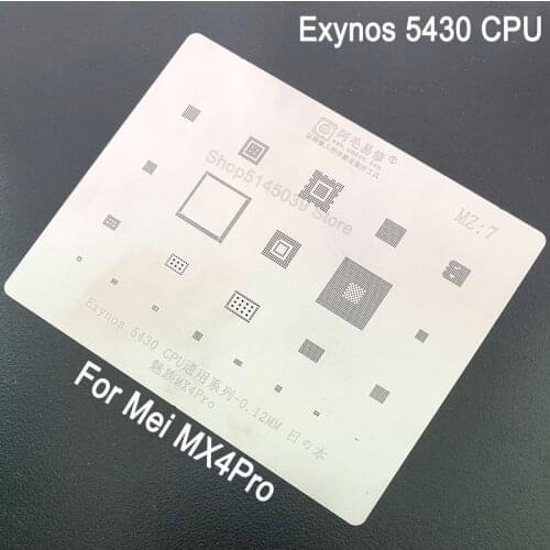 2 Pcs/ Lot BGA Stenci For MEIZU MX 4 Pro BGA Stenci Exynos 5430 CPU IC Reballing Planting Tin Net Repair Tools BGA Stenci