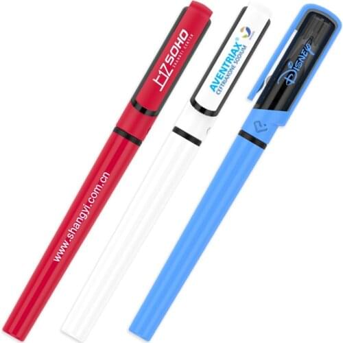 200 pcs/lot Gel Pen 0.5 mm gel Ink plastic Capped Snap-On pen promotional pen custom logo