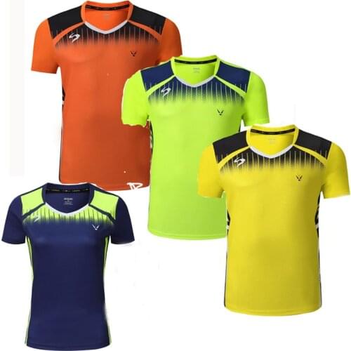 2020 Badminton Shirts sport shorts Men , Women Quick Dry Table Tennis shirts,Running shirt Fitness Training tennis Shirts 3907