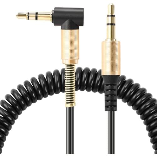 3.5mm Jack Spring Audio Cable Car Accessories for mercedes benz a200 vito w221 c200 w203 w204 w205 w246 w163 w168 a170 e300