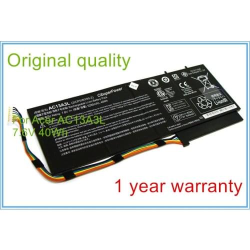 5280mAh original new Li-polymer laptop battery for P3-171 Ultrabook AC13A3L Free shipping