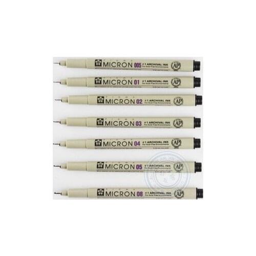 Freeshipping!!Good quality!! Sakura Pigma Micron pen black ink,the best partner of marker pen