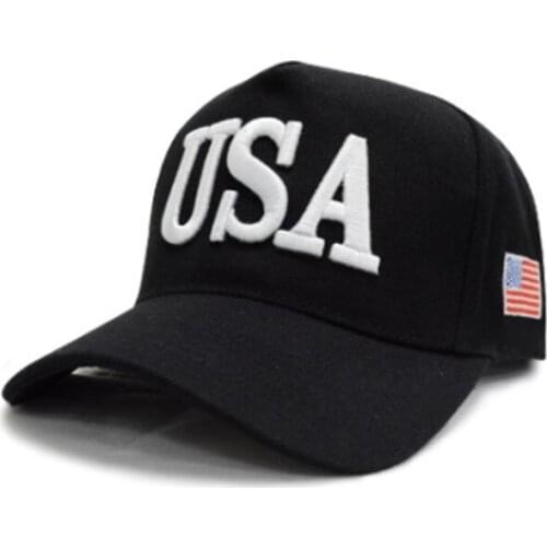 Unisex Adult Outdoor President Trump 2020 Campaign Baseball Cap USA 45 American Flag 3D Embroidered Adjustable Snapback Trucker