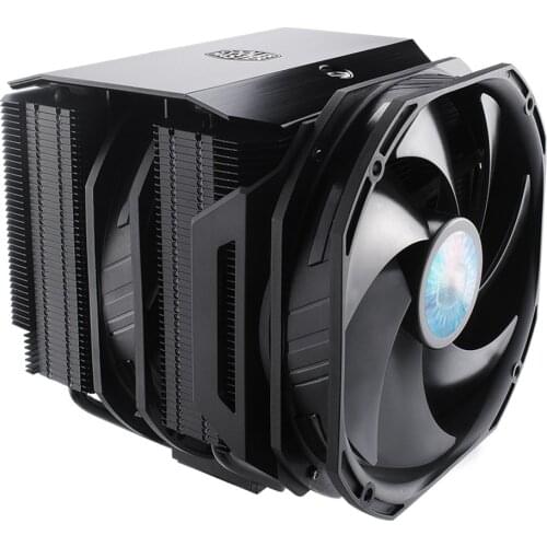 Cooler Master MASTERAIR T624 STEALTH 6 Heatpipe CPU Cooler Fan with Double Tower SickFlow 140mm Fan For Intel 115x 2011 1200 AMD