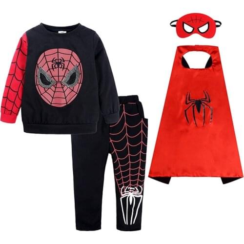 Childrens Halloween Clothes European American Kids Clothes Boys Costume Mask Cloak Boy and Girl Party Holiday Cosplay Costume