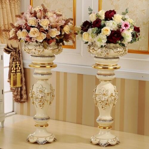 Rome post European high-grade ceramic floor living room decoration vase style French decorative vase Ceramic