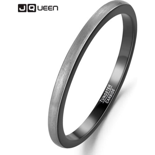 Jqueen 2mm Inner Ring Electric Black Outer Ring Lassa Men Women Engagement Jewelry