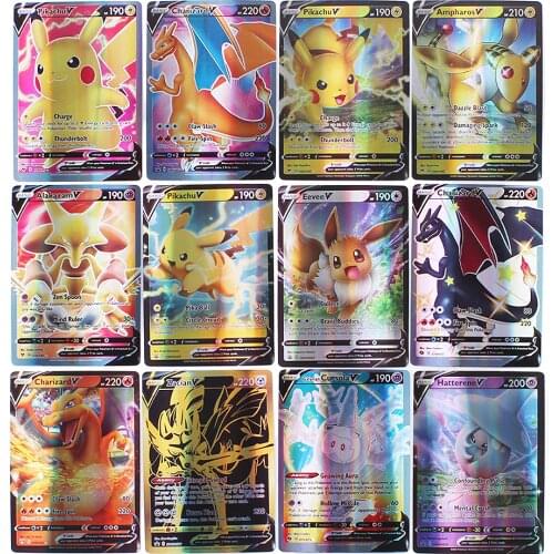 2021 Pokemon Card 200 V MAX 300 GX Children Battle English Version Game Tag Team Shinny Vmax Vivid Voltage