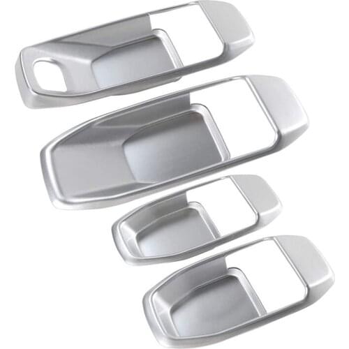 For Jeep JL Door Handle Bowl Trim Covers Kit for Jeep Wrangler JL JLU Gladiator JT 2018 2019 2020, ABS 4Pcs