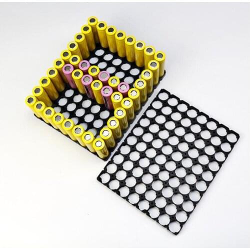 21700 8*10 Batteries Holder Bracket Cell Safety Anti Vibration Plastic Cylindrical Battery Brackets For 21700 Lithium Batteries