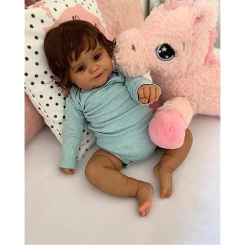 NPK 60CM Reborn Toddler Popular Cute Girl Doll Maddie with Rooted hair Soft Cuddle Body High Quality Doll