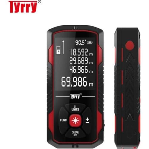 TYRRY Laser Distance Meter 100M Laser Range Finder Distance Area Volume Pythagorean Measurement Digital Laser Rangefinder