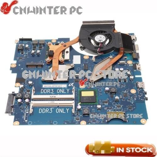 NOKOTION For SAMSUNG R530 Laptop Mtherboard GT310M DDR3 Free cpu+Heatsink fit for Samsung RV510 R525 R523 Motherboard
