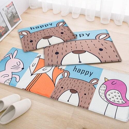 Cartoon household floor mat carpet household floor mat household bathroom mat to enter the door of the door to absorb water mat