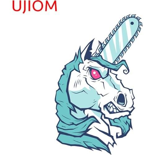 UJIOM Brutal Unicorn Bedroom Decor Vinyl Wallpaper Decals Home Decoration Living Room Decor Waterproof Wall Stickers