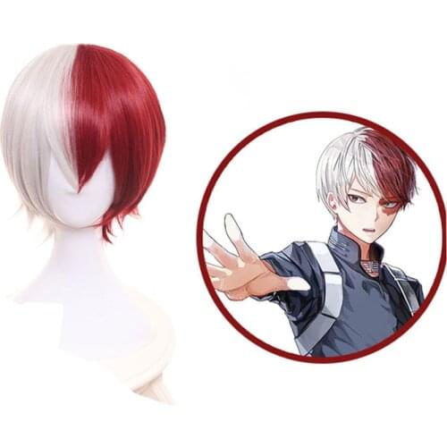 Shoto Todoroki HSIU NEW High Quality Cosplay Wig My Hero Academy Play Costume Halloween Hair Wigs Free Shipping