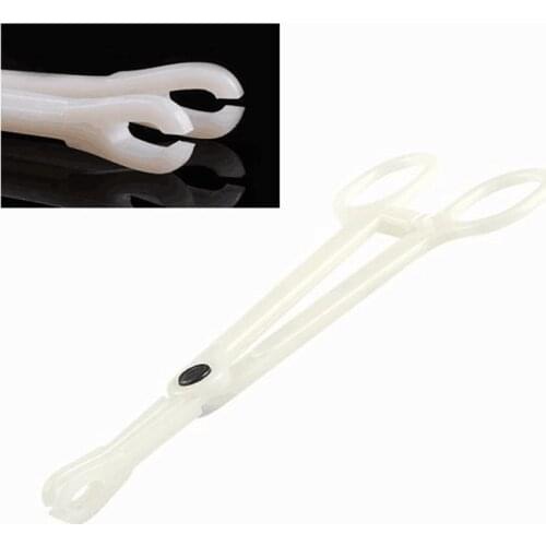 10pcs Disposable Slotted Navel Forceps Clamp Plier Tattoo Piercing Tool Supply (Slotted Round Forceps) -- TA-PCT01
