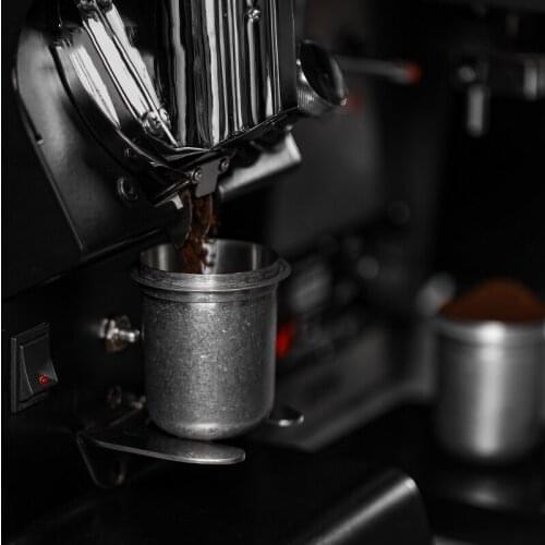 Stainless Steel Coffee Powder Receiving Cup Handle Inverted Buckle Powder Receiving Device Suitable For Espresso Machine