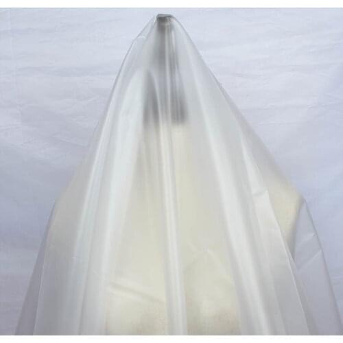 Translucent Matte TPU Fabric Windproof Waterproof Raincoat Dress Creative Designers Vinyl Fabric 138x50cm