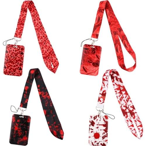 CB590 Doctor Nurse Blood Lanyard Neck Strap Rope For Mobile Cell Phone USB ID Card Badge Holder DIY Hanging Rope Lanyards