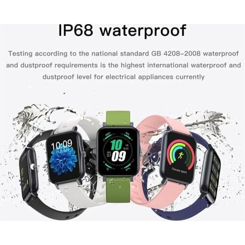 1.7 inch Smart Watch Men Full Touch Fitness Tracker Blood Pressure Smart Clock Women