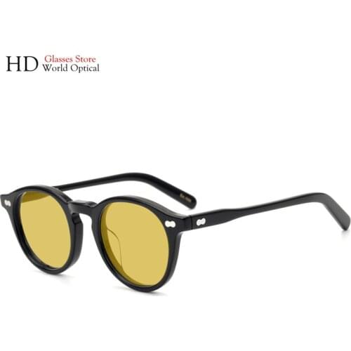 High Quality MILTZEN Retro Round Sunglasses For Men And Women HD UV400 Polarized Lens Driving Sun Glasses Acetate Japan Eyewear