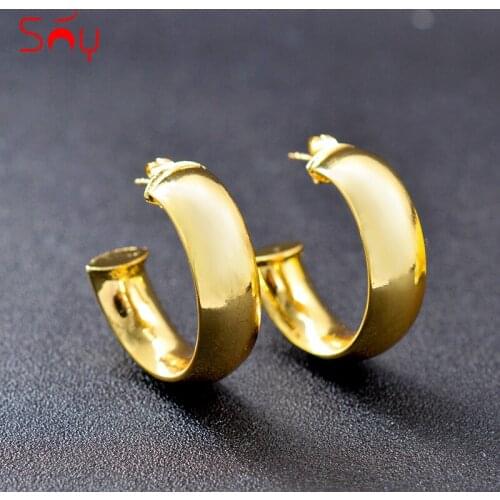 Sunny Jewelry Classic Hoop Earrings For Women Copper Jewelry Findings Round Earrings For Party Wedding Gift Hot Selling Jewelry