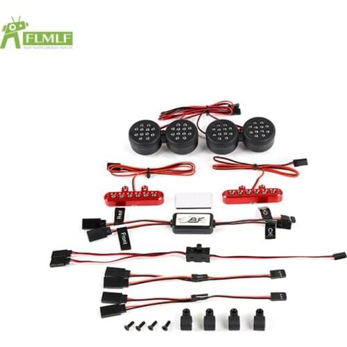 Plastic front light and Alloy CNC tail lamp set For 1/5 losi 5ive-T Rovan LT