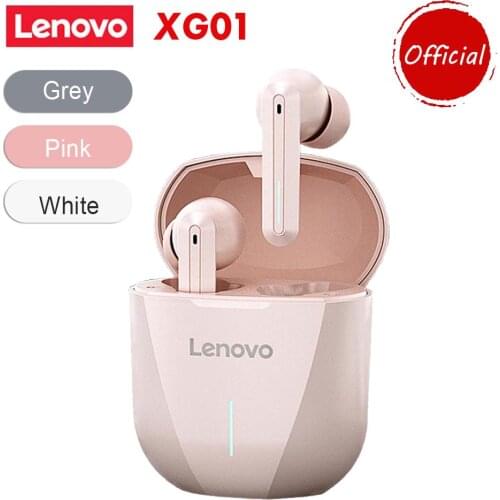 Lenovo XG01 TWS Earphones Wireless Bluetooth 5.0 Headphone Gaming Headsets HiFi Sound Built-in Mic Sports Earbuds with LED Light
