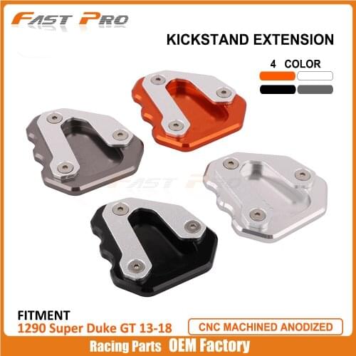 CNC Foot Side Stand Plate Pad Enlarger Extension Pad For KTM 1290 Super Duke GT 13 14 15 16 17 18 2013 2014 2015 2016 2017 2018