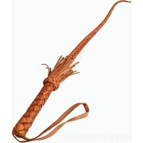 Military Leather Army Riding Whips Hand Made Braided Flogger Western Horse Soldier Military War Reenactments