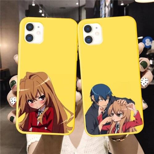 Toradora Taiga aisaka anime cute girl high quality Phone Case Candy Color for iPhone 6 7 8 11 12 s mini pro X XS XR MAX Plus