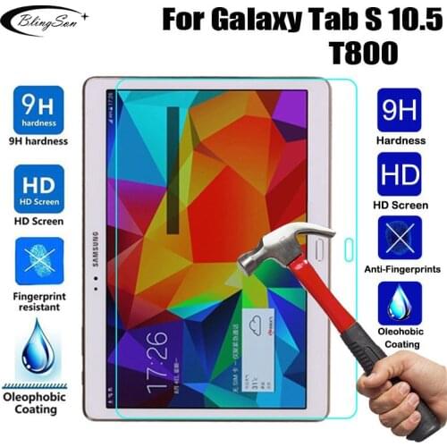 9H Glass Screen Protector For Samsung Galaxy Tab S 10.5" SM-T805 T800 Explosion-Proof 0.3MM HD Tempered Glass Premium Slim Film