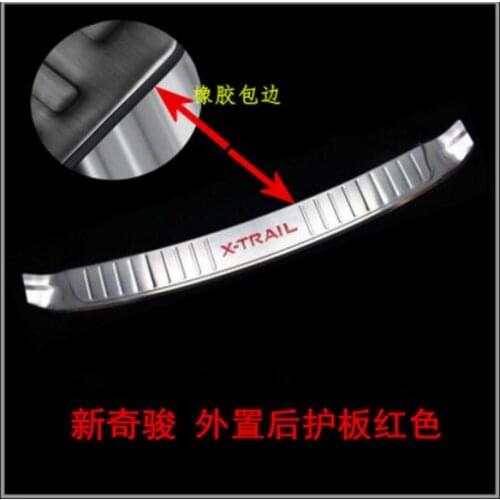 Rogue Steel Rear Bumper Protector Sill Trunk Guard Cover Trim For Nissan X-Trail X Trail T32 2014 2015 2016 Car Accessories