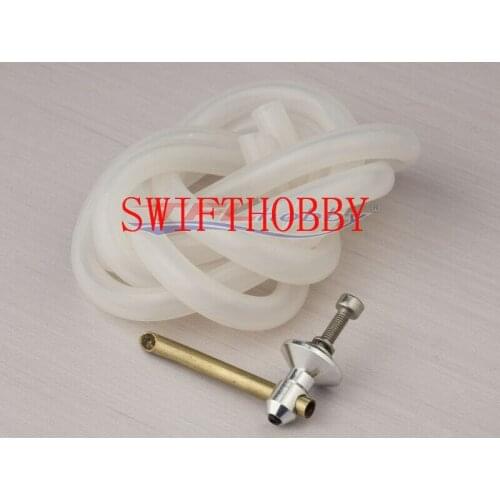 1set water nipples/outlets brass + 1m Silicone tube for rc boat