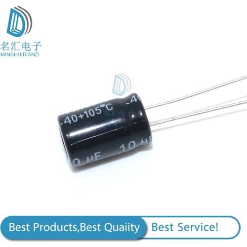 10PCS Higt quality 400V10UF 10*17mm 10UF 400V 10*17 Electrolytic capacitor