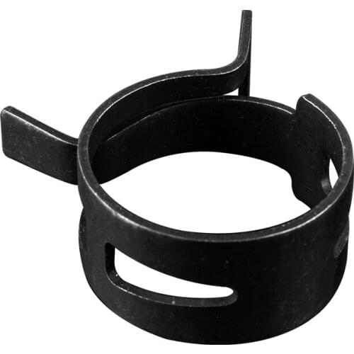 10Pcs 6mm-20mm Hose Clamps Elastic Clamp Hoop Hand Pinch Clamp Manganese Steel Black Folder Hoop Automobile Tubing Card