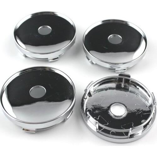 120pcs 60mm Blank No Badge Emblem Wheel Rims Center Hubcap Caps Cover Car Styling Black Silver