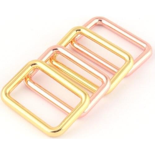 25mm Rose Gold Adjuster Buckles Slide Buckles Metal Belt Purse Backpack Luggage Buckle Handbag Webbing Hardware Bag Clasps