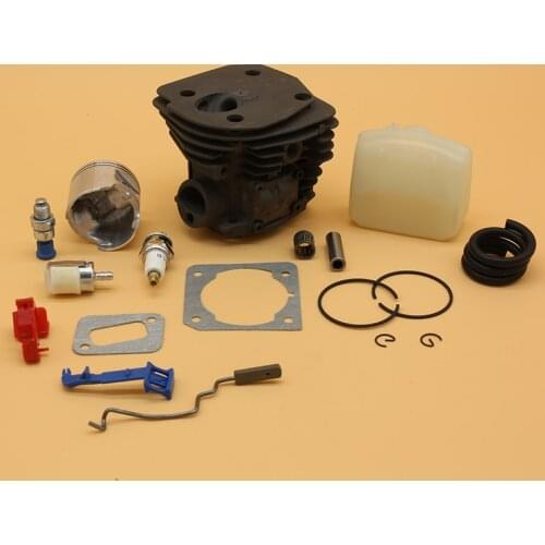 45mm Cylinder Piston Air Filter Spark Plug Fuel Filter Line Kit For HUSQVARNA 340 345 350 353 Garden Chainsaw Spare Parts