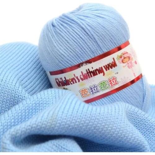 50g /ball 132Meters Baby Silk Cashmere Yarn For Hand Knitting Crochet Milk Yarn Threads Lanas Para Tejer Laine A Tricote