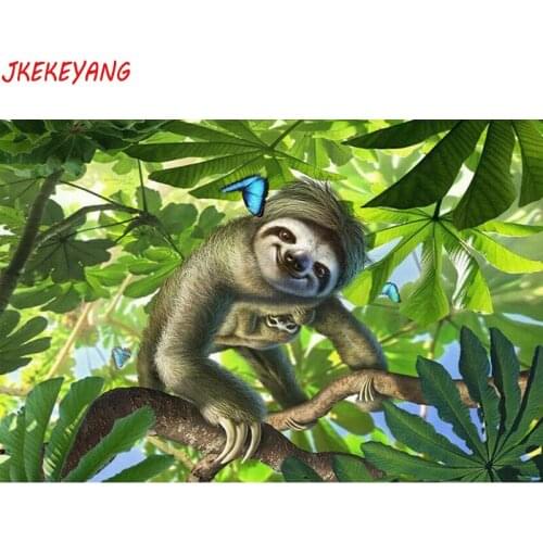 5D Diy round/square diamond painting sloth Diamond Mosaic Rhinestone Embroidery cross stitch Y3507